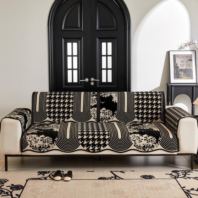 New Chenille Special-Shaped Sofa Cushion Non-Slip Modern Wind Four-Season Universal Sofa Cover Light Luxury High Sense