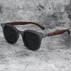 Trendy Wood Grain Sunglasses UV385 Protection Retro Eyewear for Men Women Outdoor Cycling Street Photography Glasses
