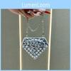 Borsa a Catena Geometrica Mini da Donna alla Moda con Diamanti Scintillanti per l'Uso Quotidiano