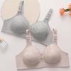 Large-sized Bras Women's Embroidered Lace Jacquard Bras Side-retraction Secondary Breasts Gathering Bras Sexy and Beautiful Back Underwear