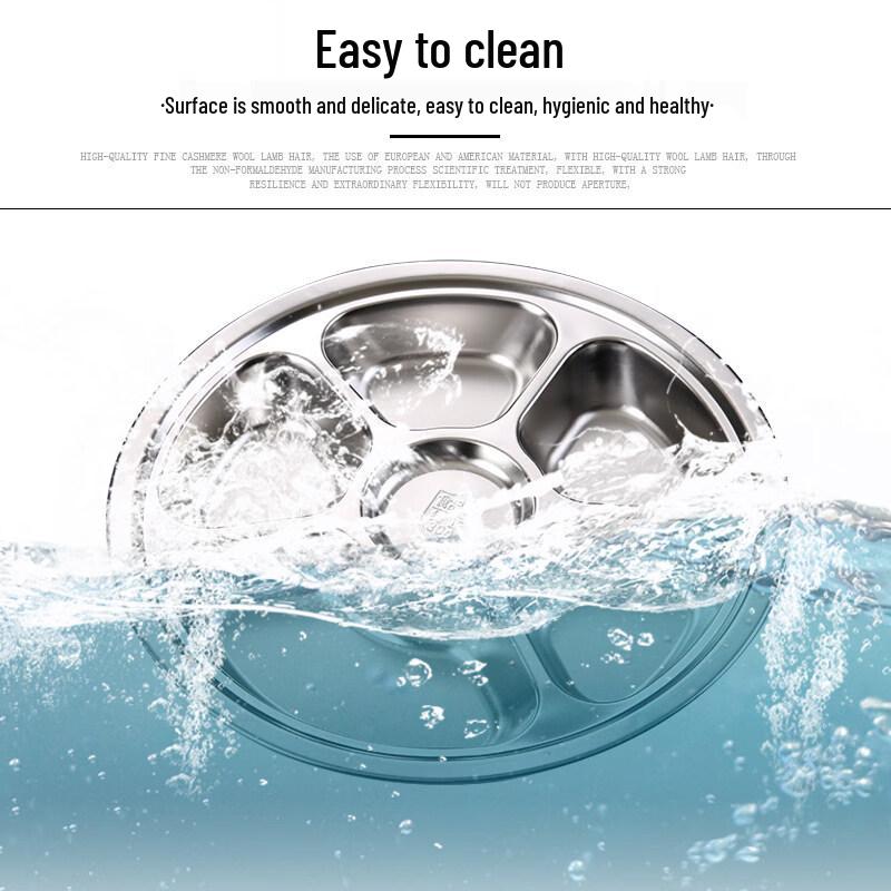 ZISIZ 304 Stainless Steel Kids' Plate