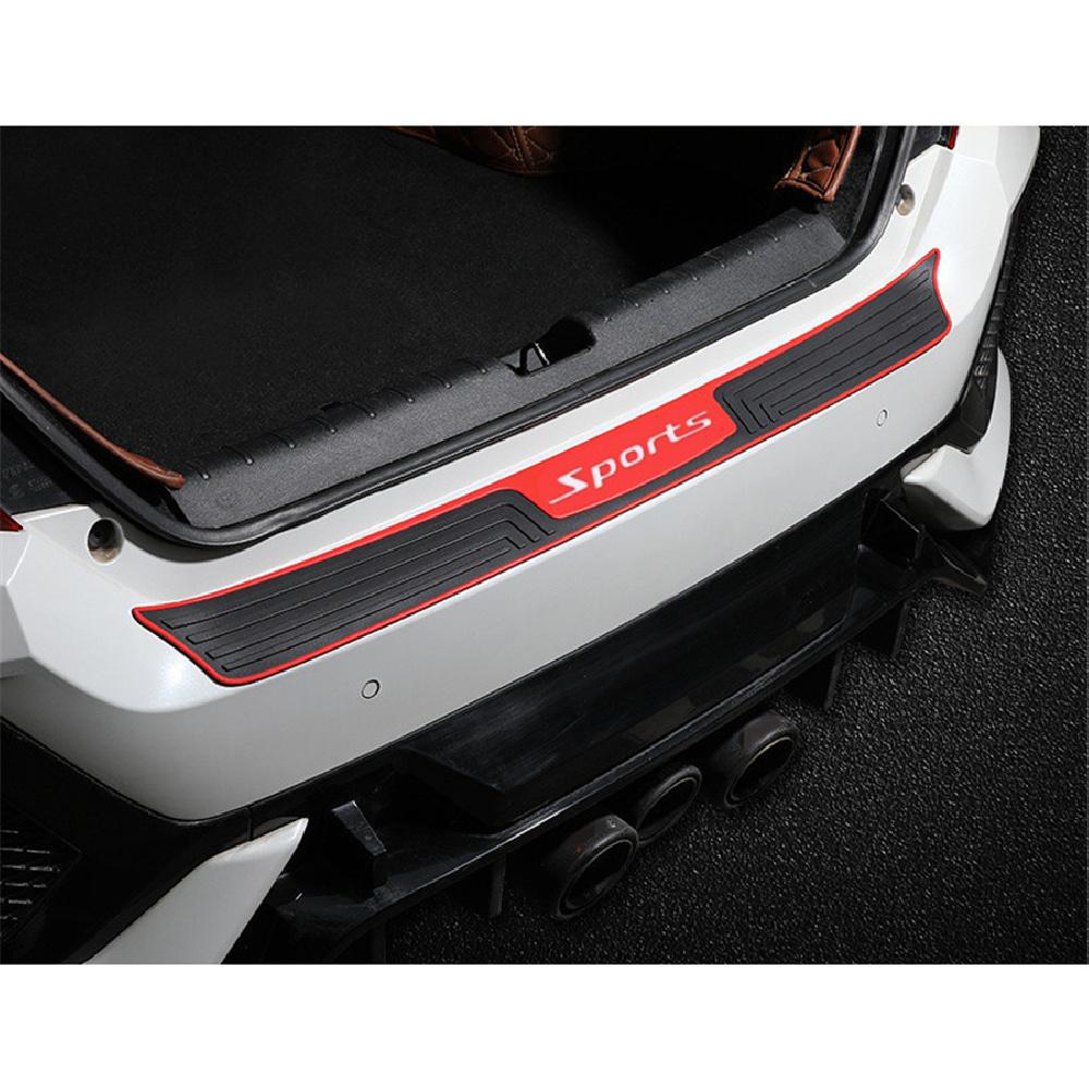 4Pcs Universal Car Rear Bumper Anti-Slip Mat Door Sill Anti-Scratch Strip Black