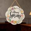 Glad Påsk Vår Trä Hängande Dekoration Gårdshus Rustik Högtid Påskfest Ytterdörr Vägg Hängande Skylt Hängare Prydnad Hänge