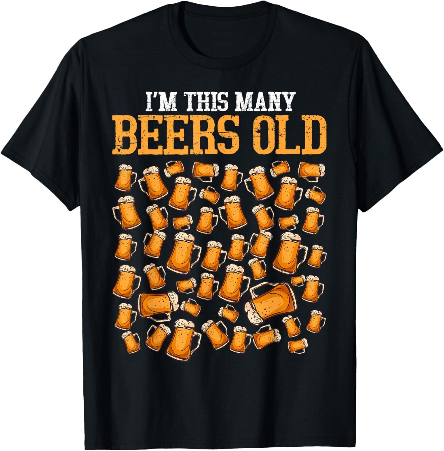 Funny 50 Year Old Beer Drinking Gag Gift, 50th Birthday T-Shirt S