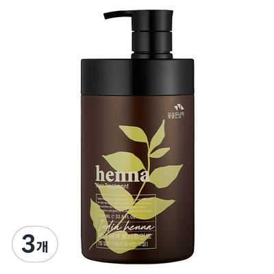 Man with Flowers Henna Hair Treatment, 3 Pieces, 1L
