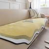Sofa Covers Super Soft Plush Sectional Couch Furry Non Slip Sofa Slipcover Furniture Protec Irregularity Cushion Carpet Bath Mat