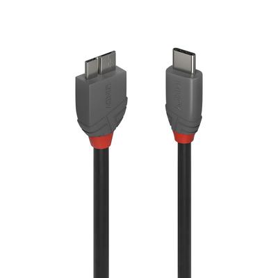LINDY 3m ANTHRA LINE USB 3.2 Gen 1 Type-C To Micro-B Cable (Model Number: 36623)