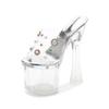 Fashion Nightclub Wind Rivets Rhinestones and High Heels Fashion Temperament Ladies Slippers Elegant Fashion Fishmouth Sandals.