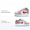 Air 1 Low SE GS Take Flight Kids Sneakers White Blue-Hero Bright-Crimson DD1527-114