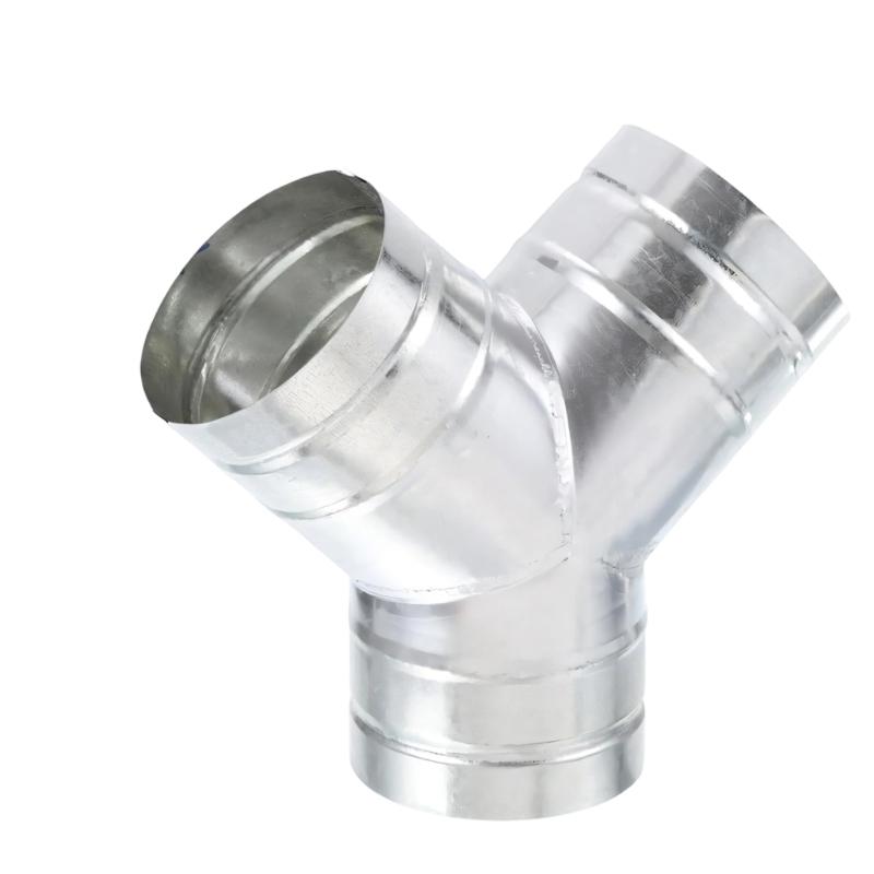

Y Shaped 4 Unit Metal Air Passage Duct Coupler For Dryer Outlet Tube With Smooth Inner Area And Secure Structure large