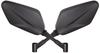 HURRICANE Motorcycle Mirror Mirror Type 2 Universal Black Left and Right Set HA6250 V-Blade M8/M10