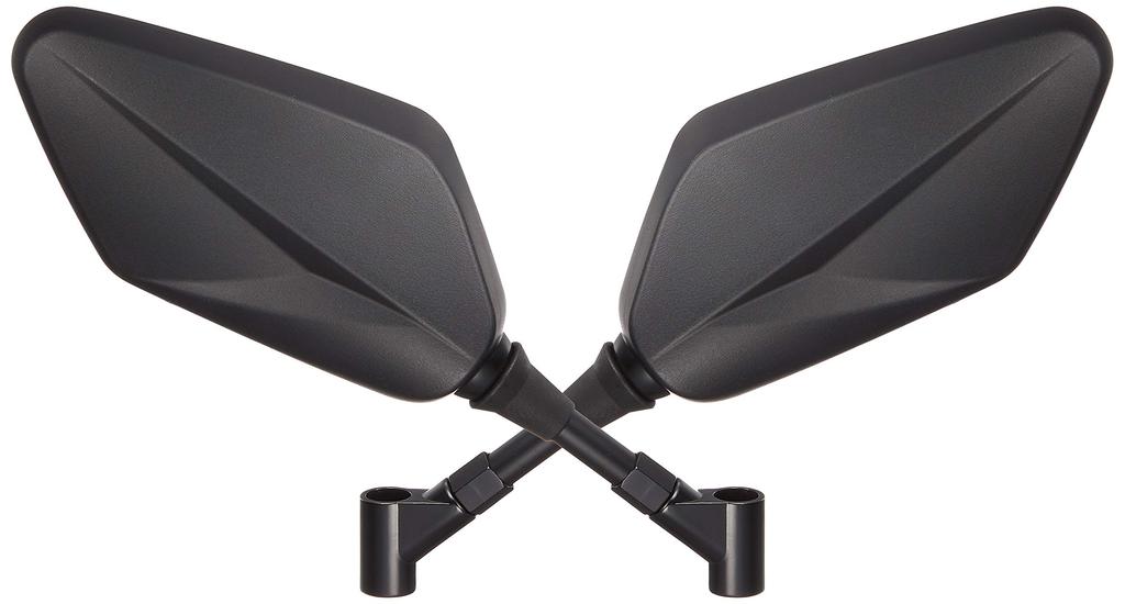 HURRICANE Motorcycle Mirror Mirror Type 2 Universal Black Left and Right Set HA6250 V-Blade M8/M10