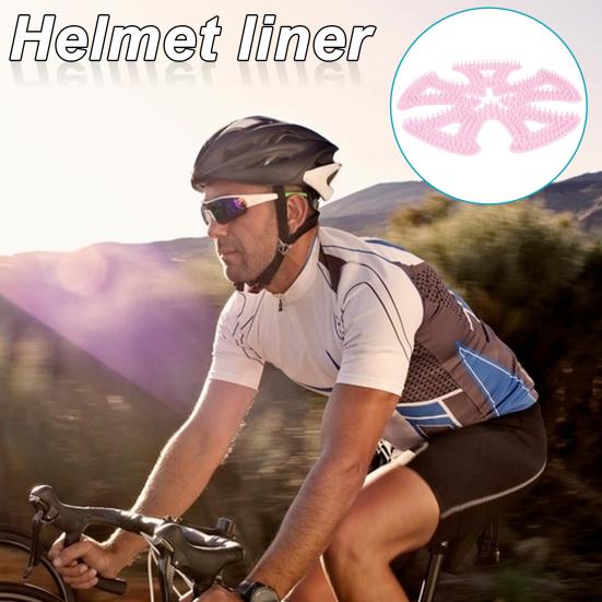 Cycling Helmet Pad Anti-slip Silicone Tooth Breathable Universal Outdoor Motorcycle Bike Padding Insert Cushion Liner Mat Helmet Accessories