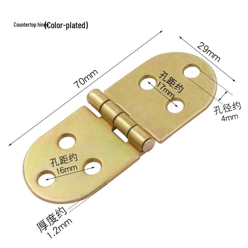 Semicircular Stainless Steel Concealed Folding Door Hinge, Alloy 180° Round Table Top Hinge