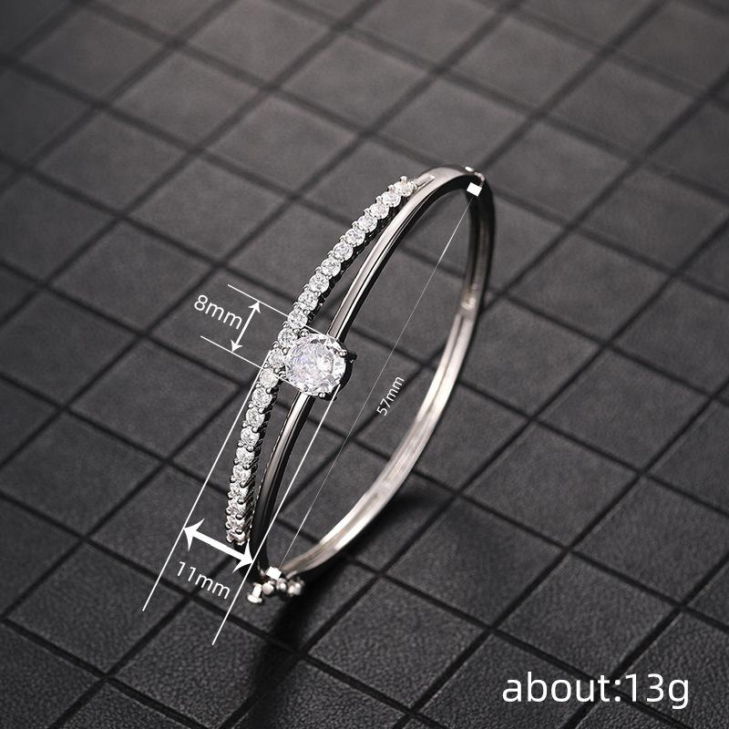 Design Bracelet Lady, Elegant Lady Fashion Geometric Jewelry, Light Luxury Sparkling Jewelry