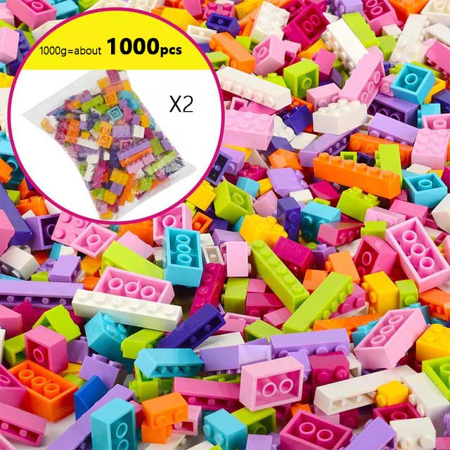 250-3000pcs Building Blocks DIYCreative Bricks Compatible Inglys Classic Bricks Bulk Base Plate Educational Toy For Children