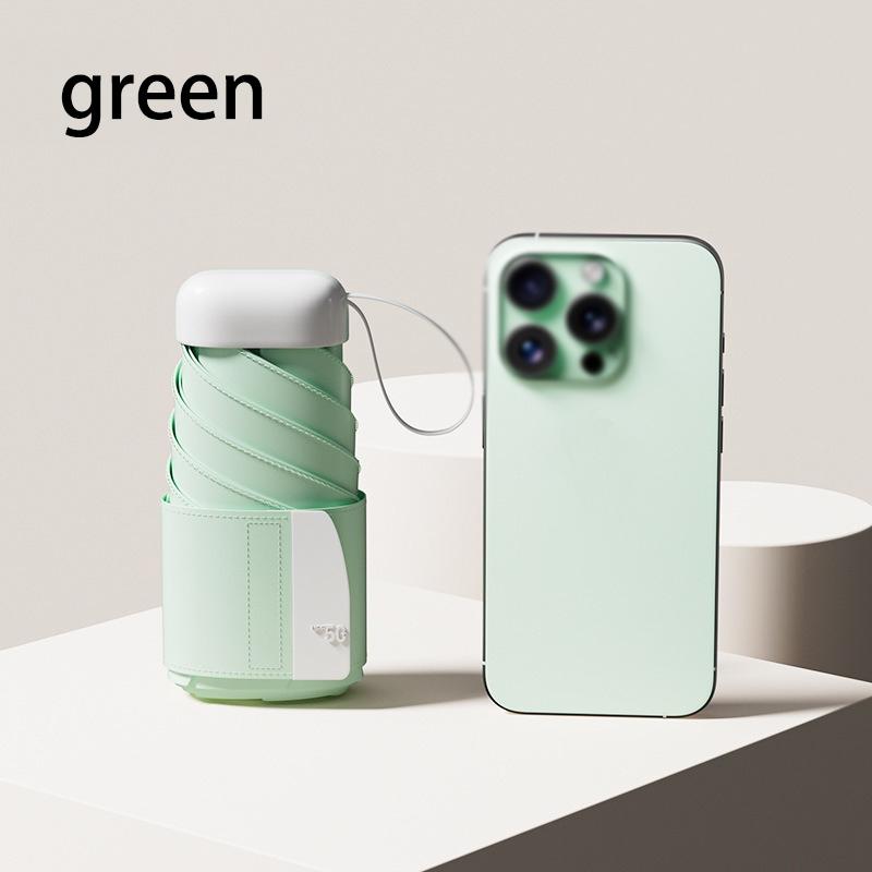 Mini Card Umbrella Sun Umbrella Sunshade Sun Protection Dual-use UV Protection Compact Portable Folding Women's Pocket Umbrella