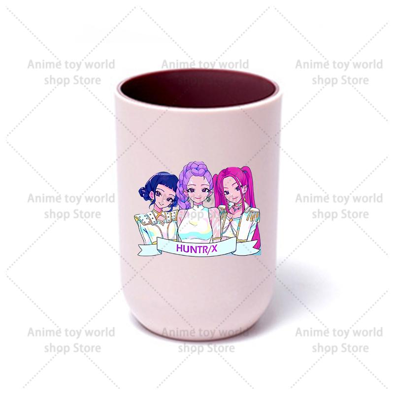 KPop Demon Hunters Hot Movies Water Cup Toothbrush Cup Cartoon Anime Mouthwash Cup Children's Water Cups Boy Girl Birthday Gifts