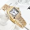 GREALY Women's Classic Retro Square Waterproof Diamond Quartz Watch