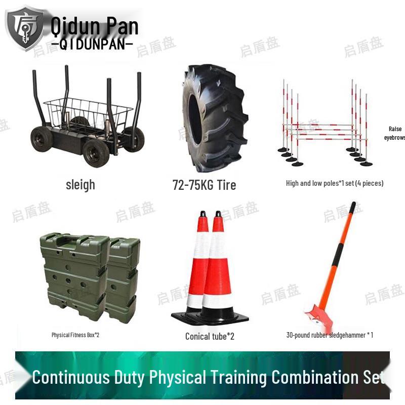 Qidunpan Physical Training Sled with Sledgehammer