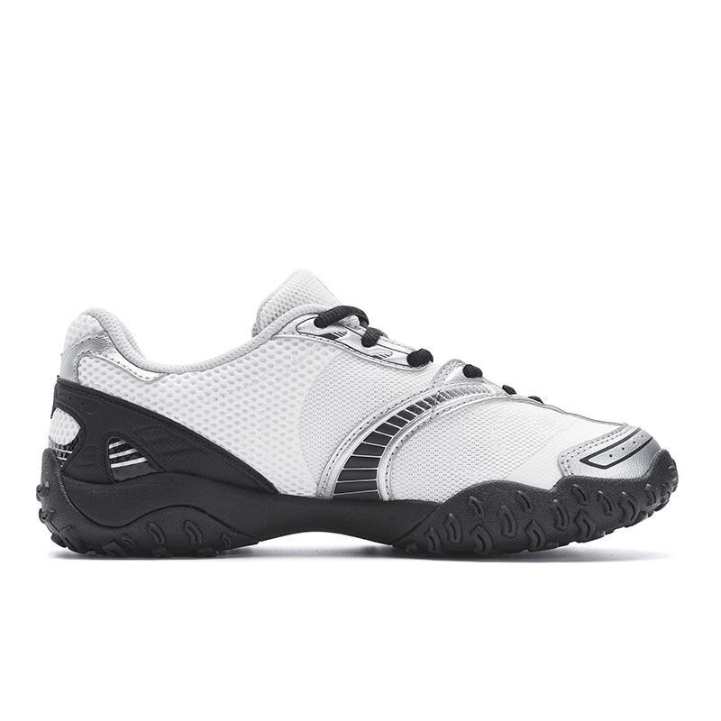 Fila Echappe 2 Ballet Shoes Fashion Trendy Comfortable Versatile Durable Low-Top Casual Shoes Women Shoes White Silver F12W522146FGS