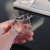 Four-Point Star Zircon Chain Brooch - Women's Chic High-End Corsage Pin Accessory