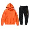 Mens Sportswear Set Hooded Fleece Sweatshirt Pants Casual Outfit Fall