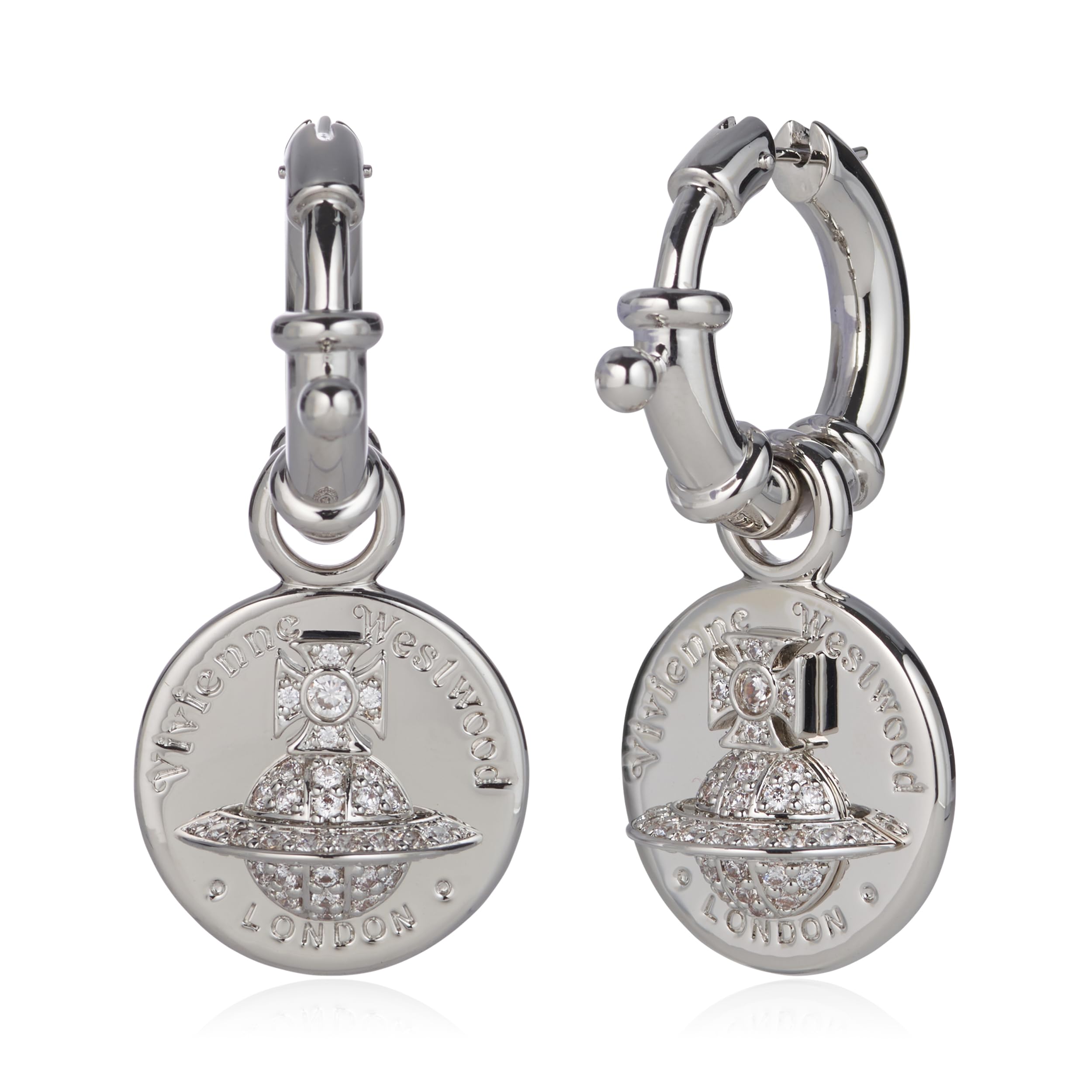 

Vivienne Westwood Carmela Long Earrings, Brass, Women s, 62020158/02P102 [Used]