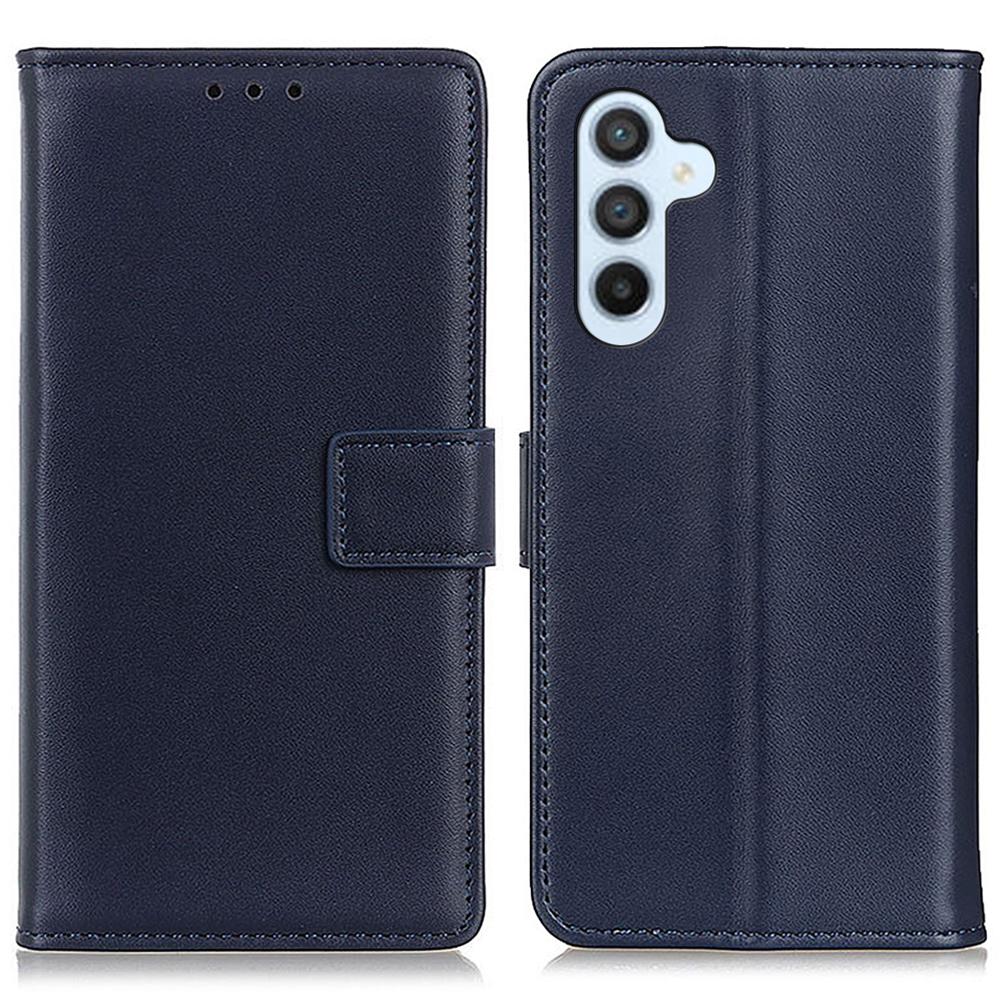 

For Samsung Galaxy M35 5G Case Card Slots PU Leather Flip Stand Phone Cover Blue