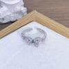 Enamel Oil Drop Flower Butterfly Opening Ring Niche Design Light Luxury High Sense Zircon Personality Ring Woman