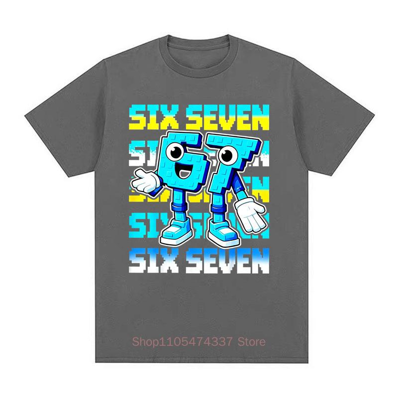 Six Seven Funny Graphic Print Tshirts For Unisex Unisex Summer Casual Fashion Streetwear Punk Tops Crew Neck Short Sleeve Tshirts