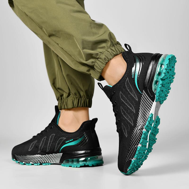 Men's breathable fashion four seasons casual sneakers light soft-sole outdoor speed running shoes students racing sports shoes