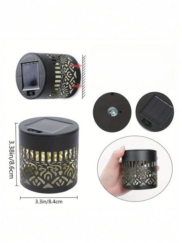 Solar Mandala Sunflower Wall Light with LED Bulbs Waterproof Outdoor Pendant for Garden and Courtyard Decoration