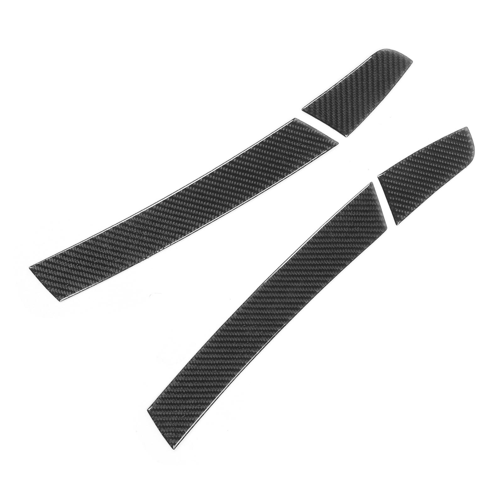 4Pcs Console Armrest Side Cover Carbon Fiber Trim Sticker Fit for Prius 2012‑2015