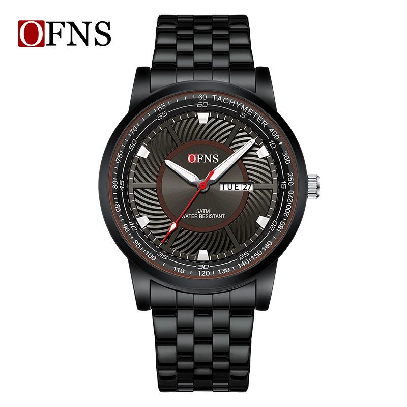 Oufanni Men's Waterproof Quartz Watch - Trendy, Fashionable Business Wristwatch