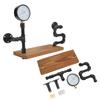 Wrought Iron Wall Shelf Space Saving Retro Industrial Style Wall Hanging Water Pipe Storage Rack