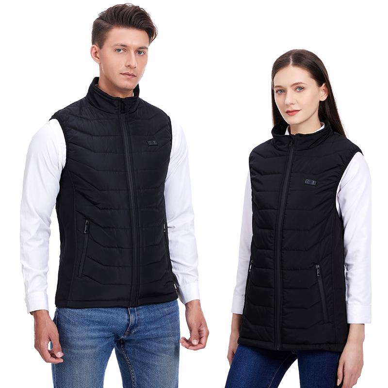 Winter Smart Heated Vest: Rechargeable, Dual-Control, Constant Temperature, Unisex, Warm Cotton for Men and Women