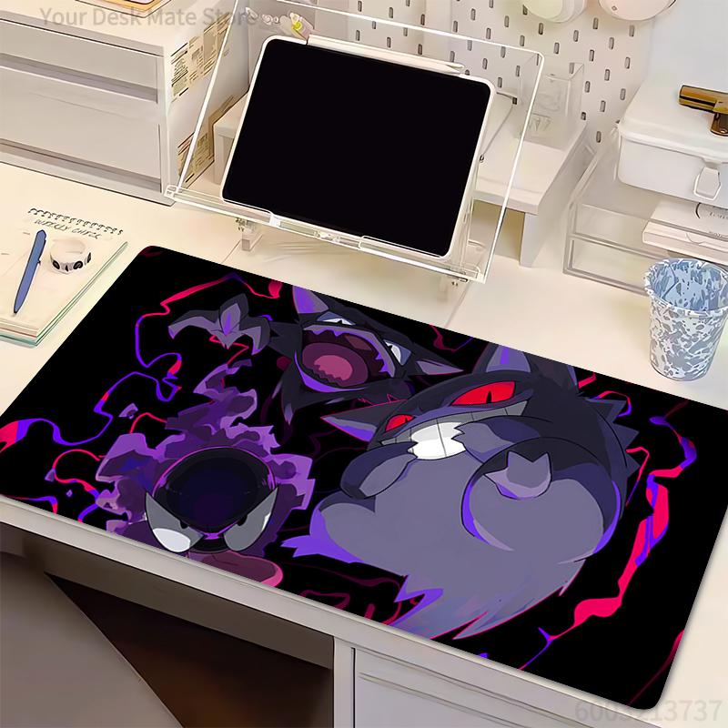 Anime Computer Mouse Pad P- Gengar Gamer Office Laptop MousePads Gaming Mousepad Soft Desk MausePad Keyboard Mouse Carpet