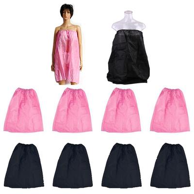 5 Stück Einweg-Bade-Rock Vlies-Bademantel Schweiß-Dampf-Schönheitssalon-Kleid