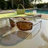 Metal Dopamine Square Sunglasses PC UV Protection Sun Glasses  Outdoor