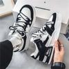 Men's Shoes Summer Breathable Board Shoes Black and White Panda Platform Soles Student Trend Sports Shoes Men's Height-increasing Casual Trendy Shoes