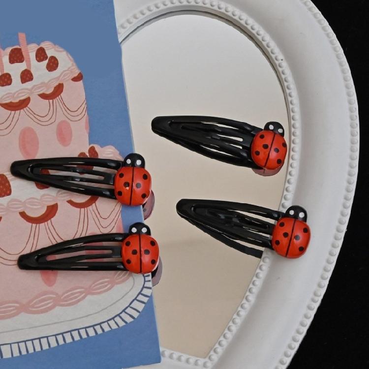 Antiskidding Children Hairclip Unique Ladybugs Hair Pin Premiums Alloy Hair Clip for Girls Christmas Birthday Present