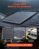 2PCS 100W Monocrystalline Solar Panels, 23% High-Efficiency Mono PV Module with Stable MC4 Output & Aluminum Frame, IP65 Waterproof Solar Panel for