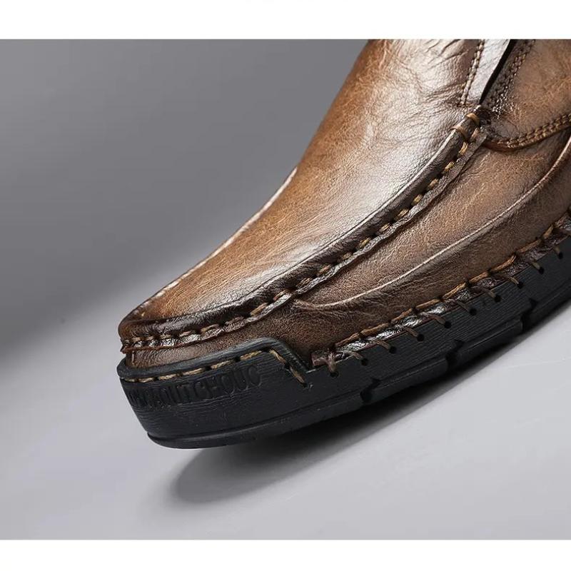 High Quality Men's Casual Leather Soft Bottom Shoes Comfy Big Size 39-48 Business Classic Business Shoes Flat Designer Loafers