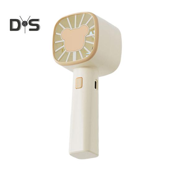 

Портативный ручной вентилятор, небольшой охлаждающий вентилятор, 3 скорости, мощный поток воздуха, тихая работа, зарядка через USB, мини-вентилятор, охладитель воздуха бежевый