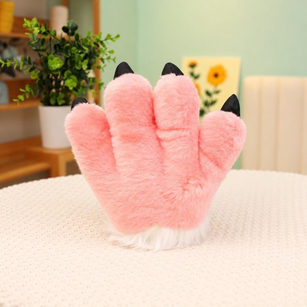 Fluffy Simulated Tiger Tail Soft Padded Hand Warmers Charm Animal Stuffed Toys For Halloween