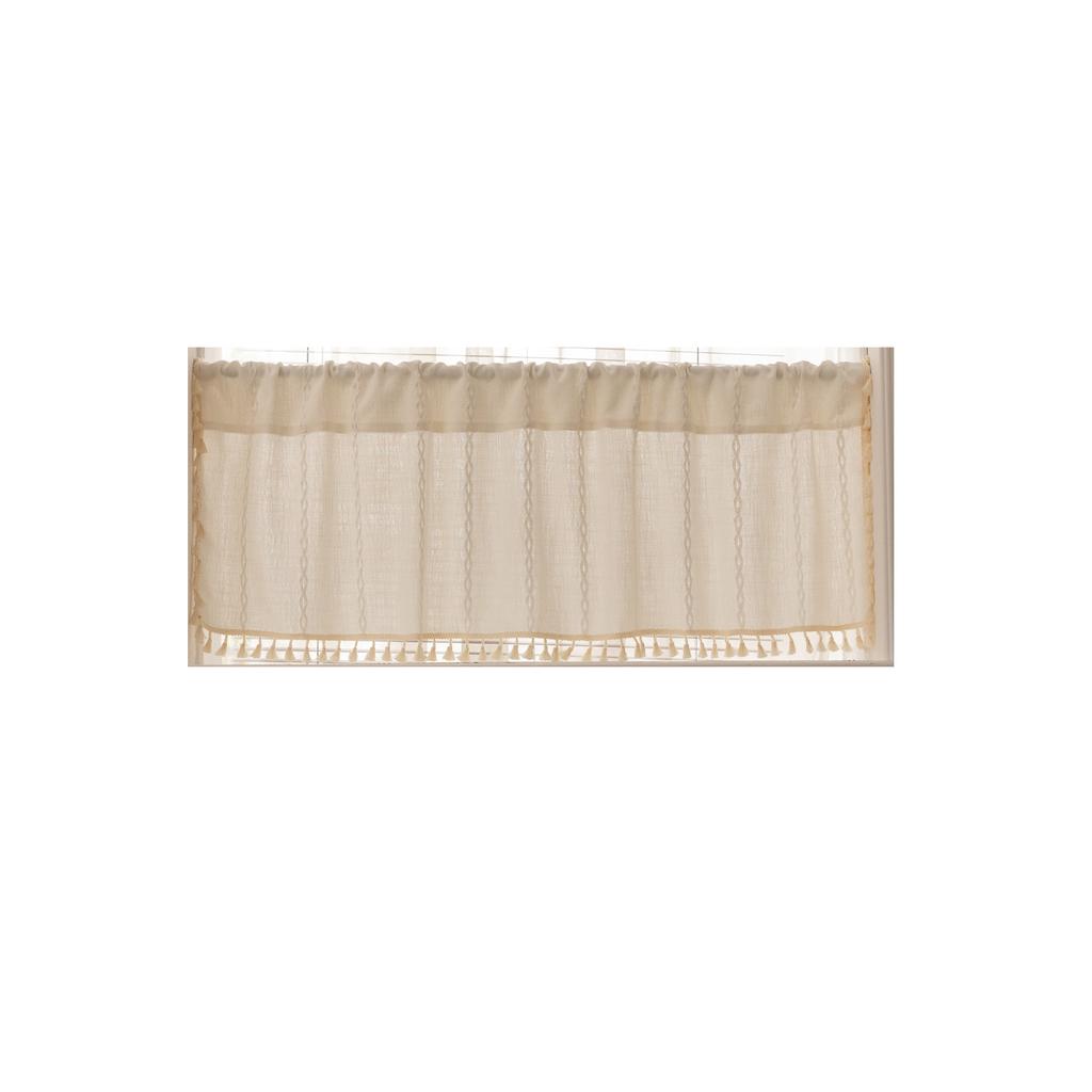 Cream Curtain Country Cottage Kitchen Small Curtain Rod Pocket Bathroom Bedroom Partition Curtain Cafe Curtain Curtain