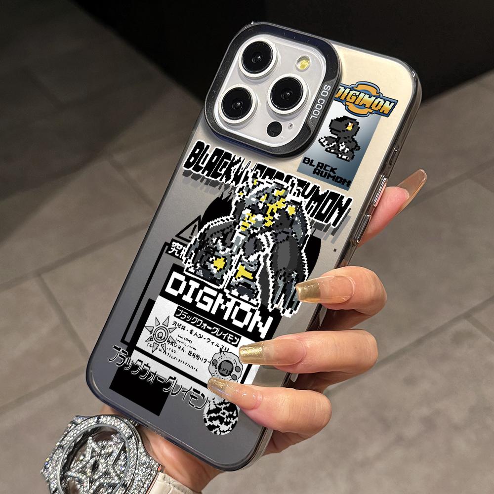

Digimons Adventures Agumons Phone Case for Xiaomi Redmi 15C 14C 13C 12C 10 Note 15 14 13 12 Pro Plus 4G 5G Silver Hard Cover Redmi Note 15 4G
