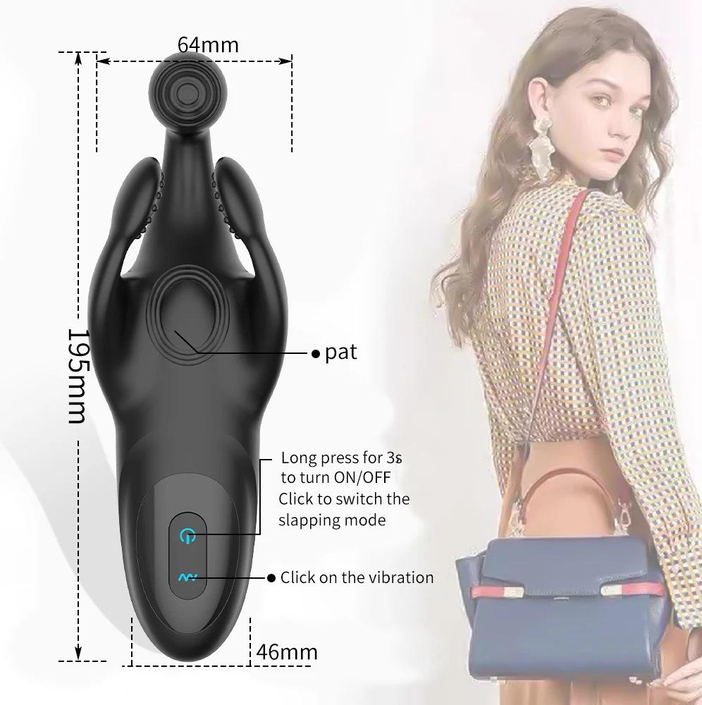 Odin Trident Vibrating Prostate Massager - Handheld Electric Anal Plug for Adults