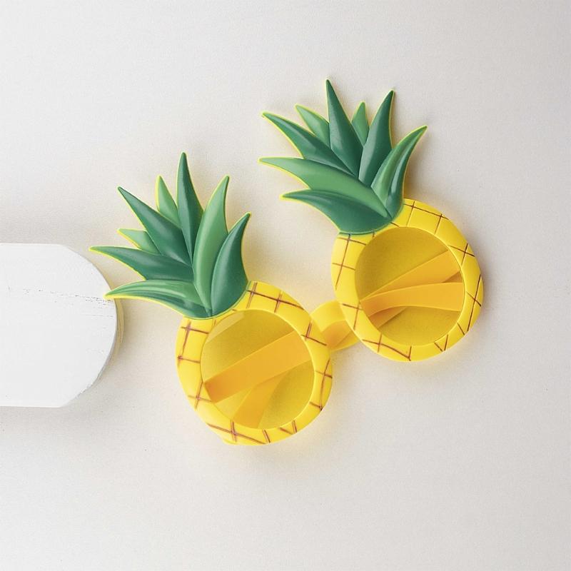 Tropical Pineapple Sunglasses Fruit Shape Eyeglasses Luaus Party Sunglasses Funny Novelty Eyewear for Beach Luaus Party